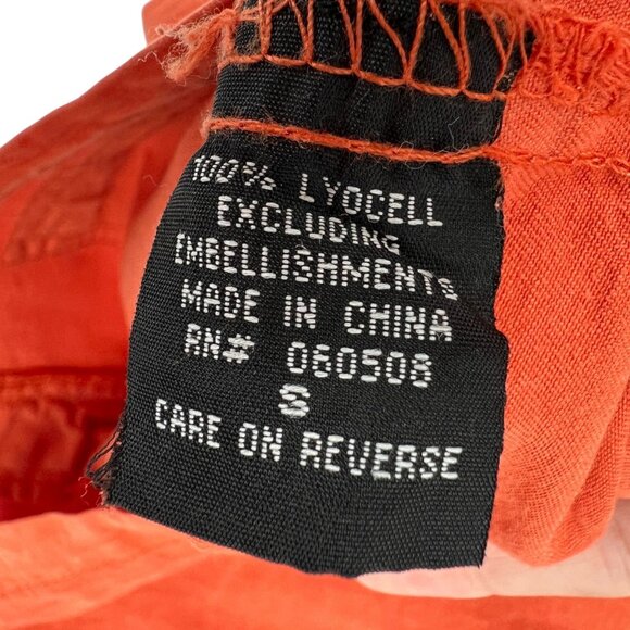 Angie Utility Jacket with Hood Sunwashed Orange Size Small - Picture 14 of 16